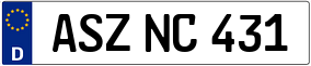 Trailer License Plate
